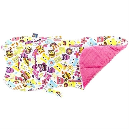 Cuddly Zoo Κάλυμμα Καροτσιού Owl Διπλής Όψης 35x85εκ. Πολύχρωμο