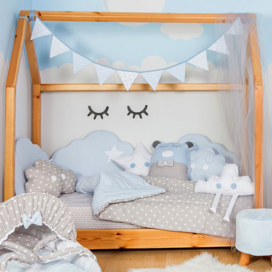 Baby Star Σύννεφο Πάντα Εσωτερική Γαλάζια 40x210cm