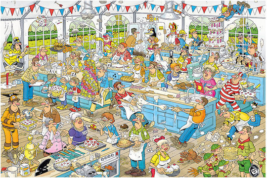 Puzzle The Clash of the Bakers Jan Van Haasteren 2D 1500 Пъзел