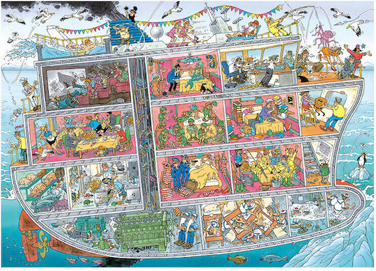 Puzzle Navă de Croazieră Jan van Haasteren 2D 1000 Piese