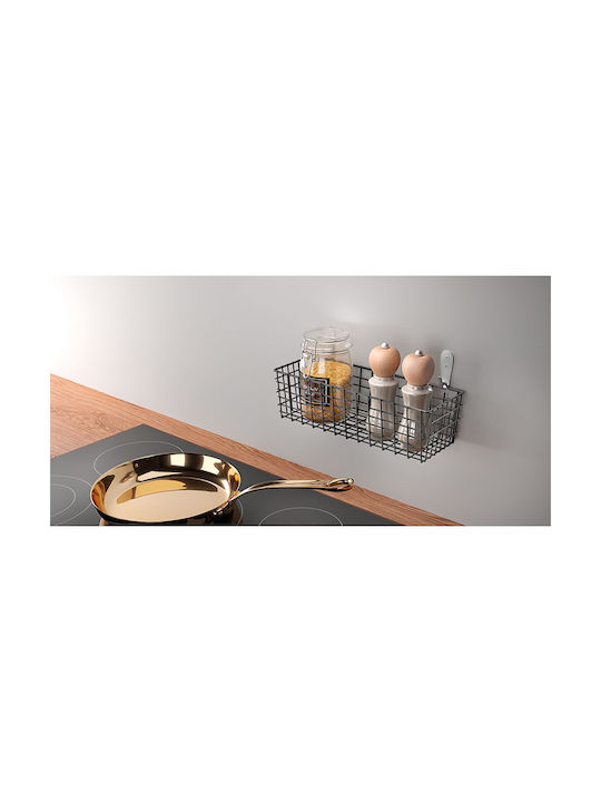 Metaltex Lava Touch Kitchen Organizer Racks Metallic in Black Colour 12x33x9cm