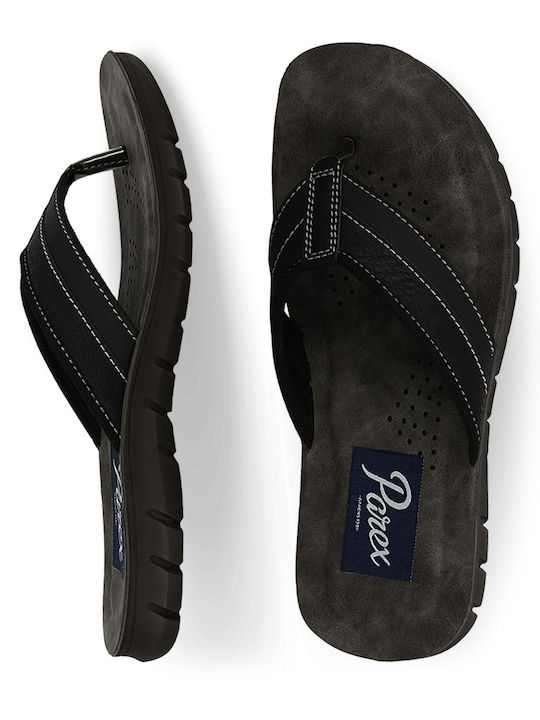 Herren Flip Flops Anatomisch Schwarz