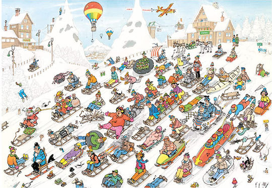 It's All Going Downhill Jan Van Haasteren Puzzle 2D 2000pcs