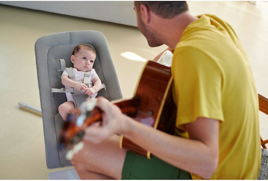 Chicco Electric Relax pentru Bebeluși Rhythm 'n' Sound cu Muzică Luna gri pentru Copil până la 9kg