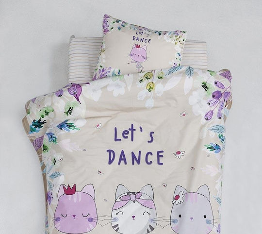 Palamaiki Happy Baby HB0599 Комплект Бебешки Чаршафи За Количка Памучни Лилав 120x160бр