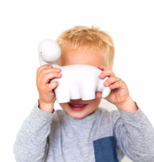 A Little Lovely Company Led Kids Decorative Lamp Brontosaurus White 12.5x12.5x8.7εκ.