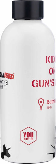 Graffiti Banksy's Kids on Guns Bottle Thermos Stainless Steel / Aluminum 500ml Multicolour