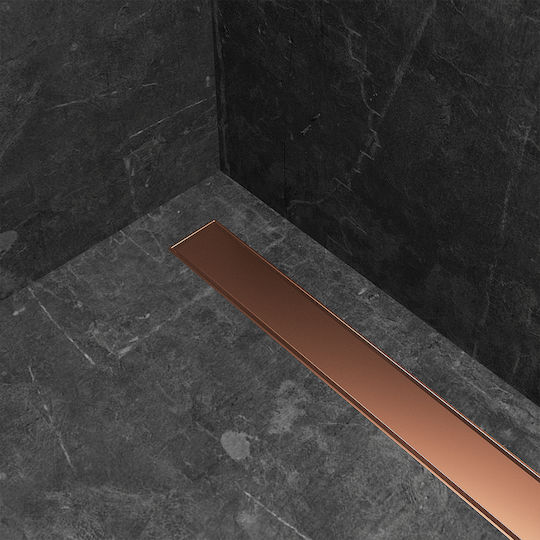 Orabella Channel Shower with Length 61cm Gold Rose Gold