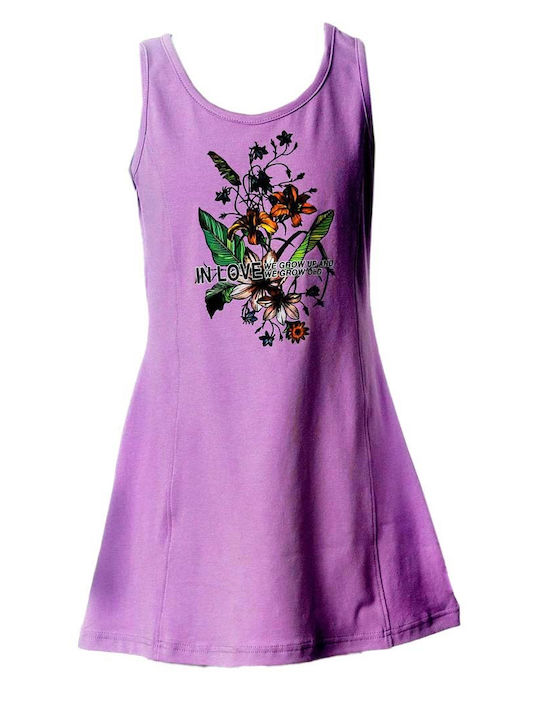 Joyce Kids Dress Sleeveless Purple