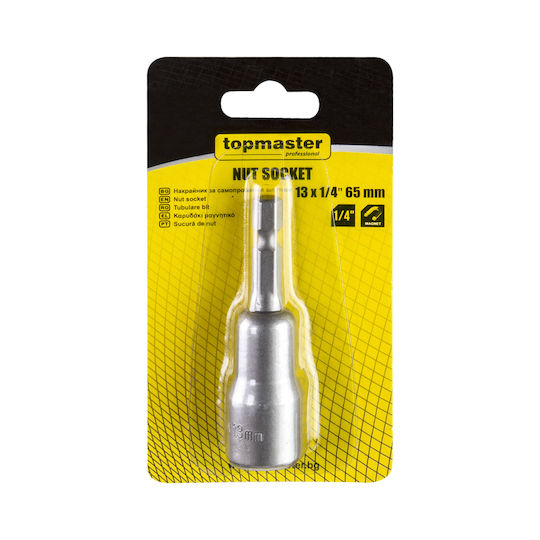 Topmaster Walnut with Pentagon Head and Socket 1/4'' 1pcs