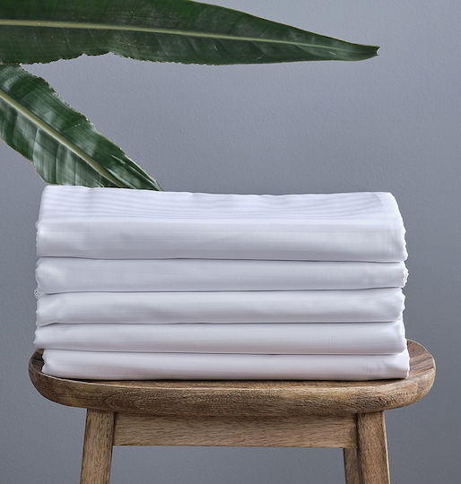 Cokitex Hotel Duvet Cover Cozy CVC Satin 220TC Cotton Sateen Striped 220TC 165x245cm