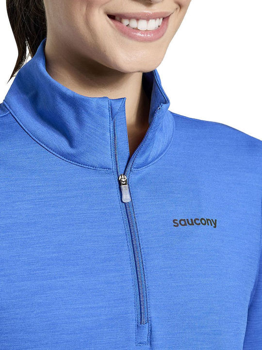 Solstice Winter Women's Hiking Long Sleeve with Zipper Blue