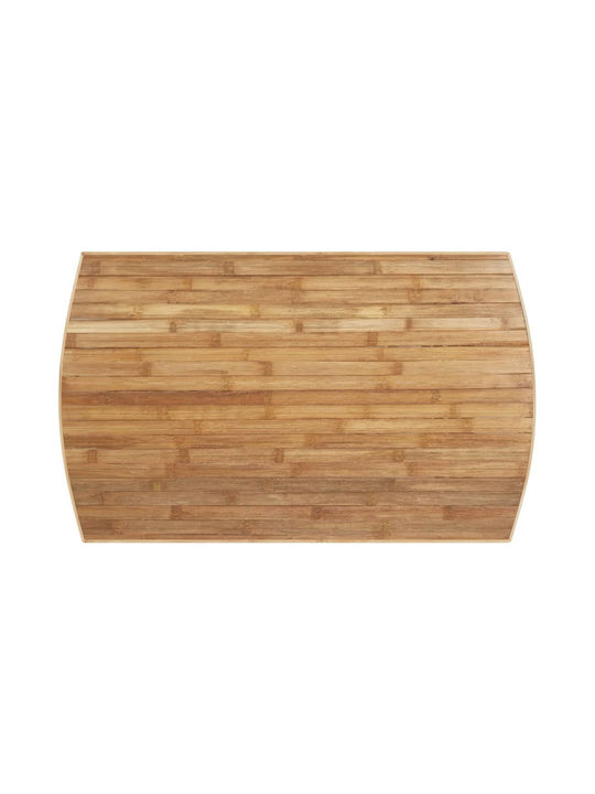 Garten- und Terrassentisch für Kleine Außenräume aus Bambus 90x55x37cm