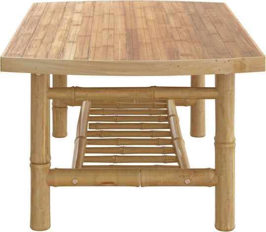 Masă Camera De Zi Pentru Spații Mici Exterioare Din Bambus 90x55x37cm
