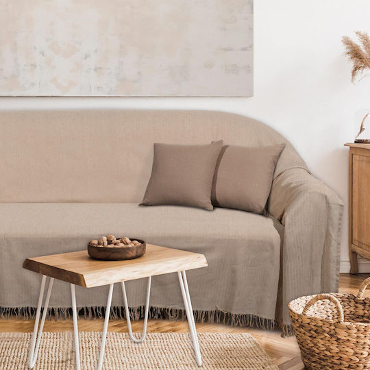 Das Home Three-Seater Sofa Throw 0238 180x300cm Beige