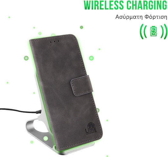 Lime Essential Magnet Buchen Sie Synthetisches Leder Grün (Moto E13)