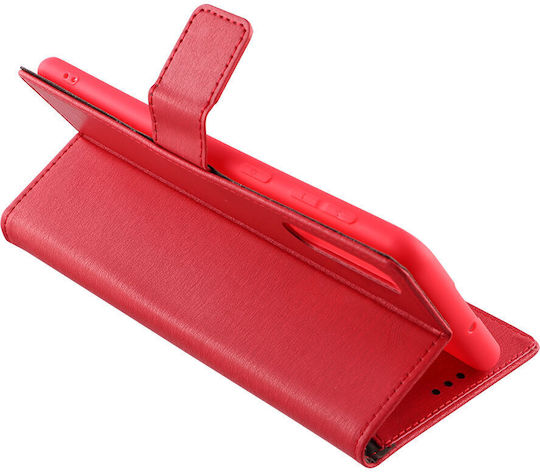 Volte-Tel Allure Magnet Buchen Sie Synthetisches Leder Rot (Redmi A1)