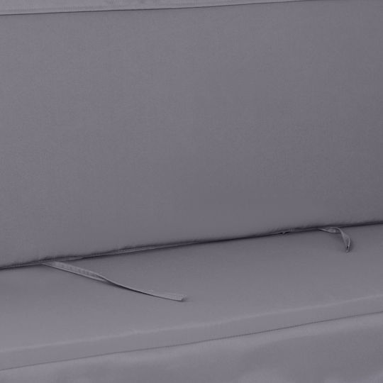 Outsunny Μαξιλάρι Καναπέ Κήπου με Πλάτη Γκρι 2τμχ 130x45εκ.