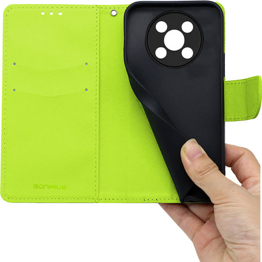 Sonique Trend Book Δερματίνης / Σιλικόνης Navy Μπλε (Huawei Nova Y90)