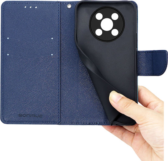 Sonique Trend Book Δερματίνης / Σιλικόνης Γαλάζιο (Huawei Nova Y90)