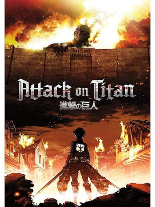 Takeposition T-shirt Attack on Titan σε Μαύρο χρώμα