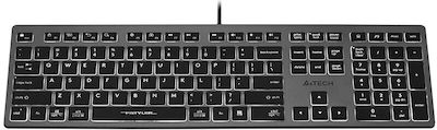 A4Tech Fstyler FX60H Nur Tastatur Englisch US Gray