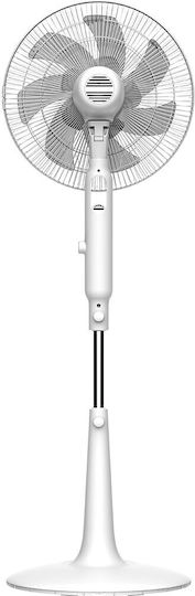 Morris Pedestal Fan 40W 40cm Diameter with Remote Control White