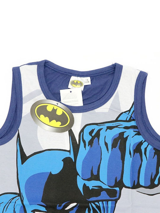 DC Comics Batman Kids Sleeveless T-Shirt for Boys (980-313) dark blue