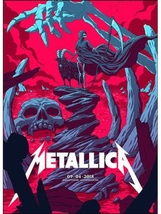 Takeposition Φούτερ Metallica σε Μαύρο χρώμα