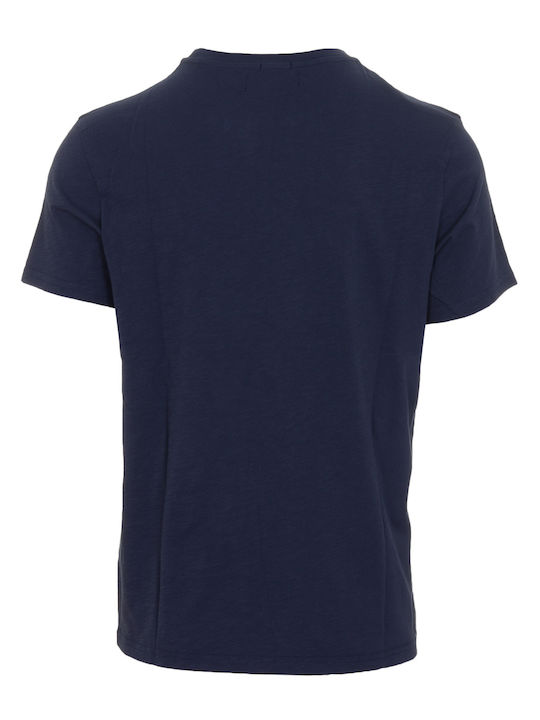 Staff Herren T-Shirt Kurzarm Blau