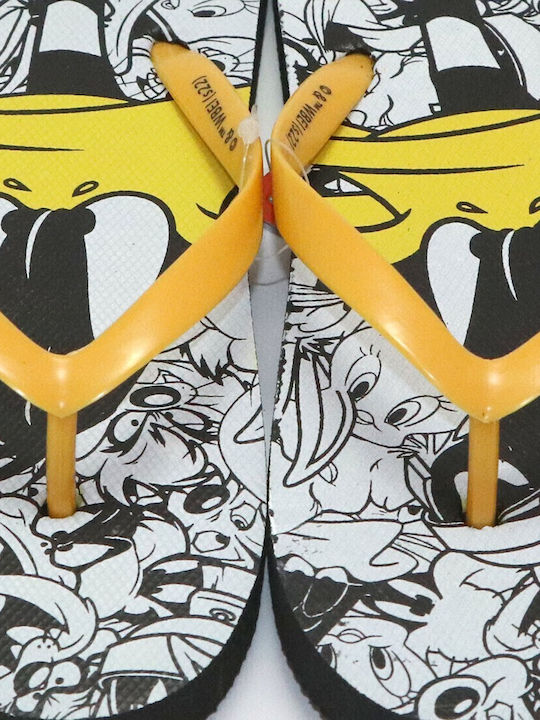Παιδικές Σαγιονάρες Flip Flops Κίτρινες Looney Tunes Daffy Duck