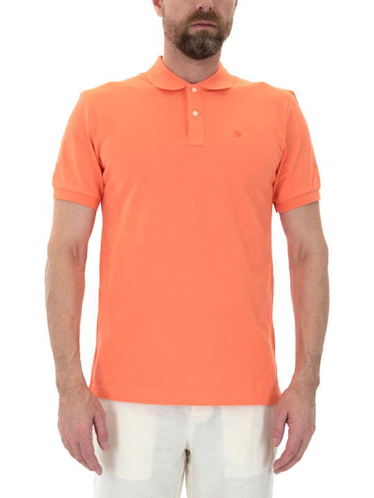 Scotch & Soda Essentials Polo T-shirt Πορτοκαλί