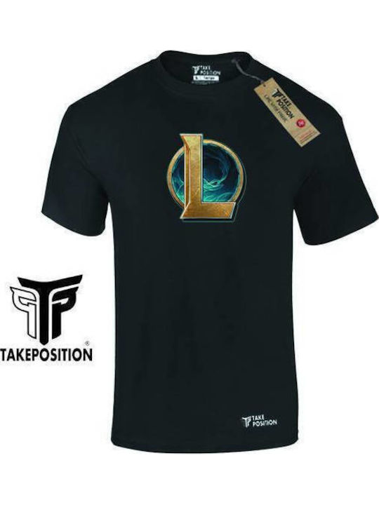 Takeposition Tricou League of Legends Negru
