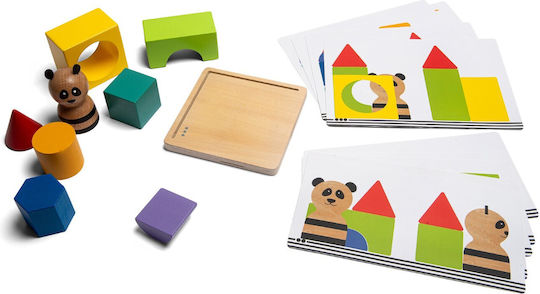 BS Toys Τουβλάκια Panda Ξύλινα για 6+ Ετών 7τμχ
