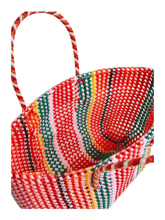 Pepe Jeans Bailey Υφασμάτινη Τσάντα Θαλάσσης Studio Red