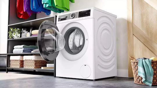Bosch Πλυντήριο Ρούχων 9kg με Τεχνολογία Ατμού 1400 Στροφών Iron Assist WGG244F0GR