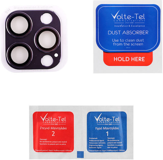 Volte-Tel Electroplating Προστασία Κάμερας Μεταλλικό Πλαίσιο Purple για το iPhone 14 Pro / 14 Pro Max
