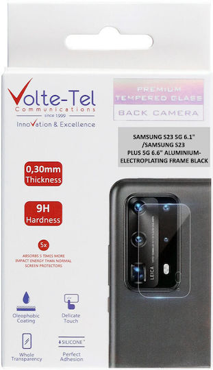 Volte-Tel Electroplating Kameraschutz Metallrahmen Black für das Galaxy S23+