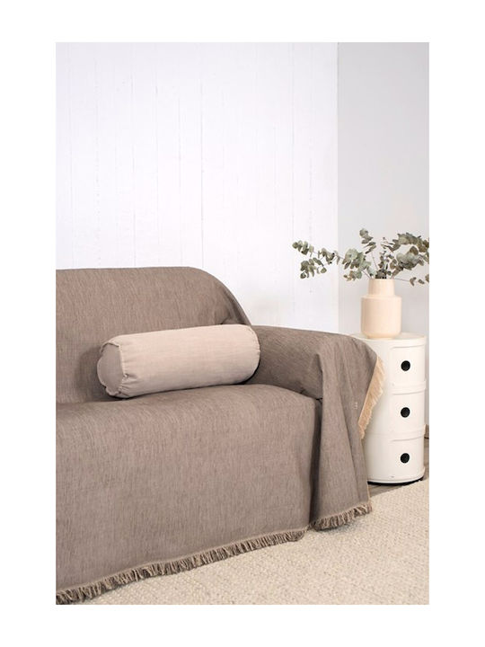 Naf Naf 358-170 Ριχτάρι Πολυθρόνας Chenille 180x180εκ. Καφέ