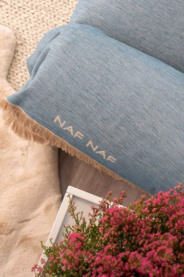 Naf Naf 358-154 Sofa Throw Chenille 180x250cm Denim