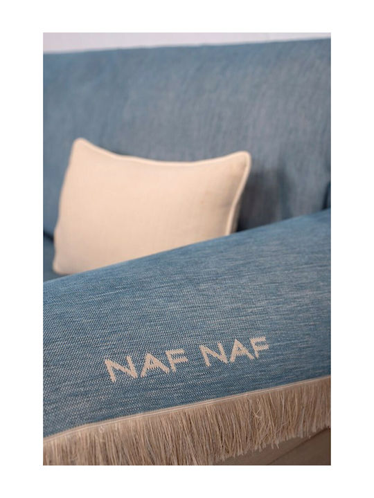 Naf Naf 358-154 Ριχτάρι Διθέσιου Καναπέ Chenille 180x250εκ. Denim