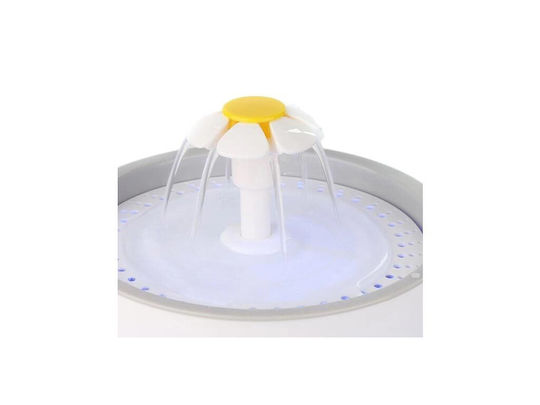 Automatic Plastic Waterer / Fountain for Dog & Cat 2.4lt 18.1cm in White Color