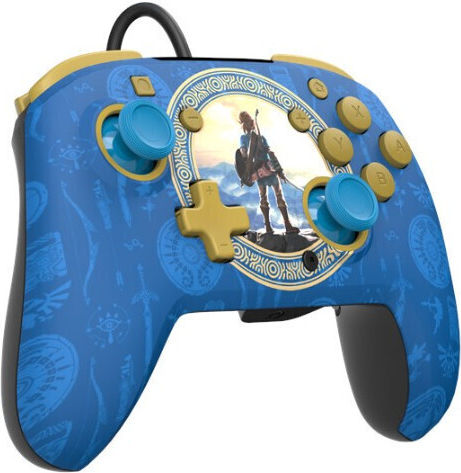 PDP Rematch Wired Gamepad for Switch Hyrule Blue