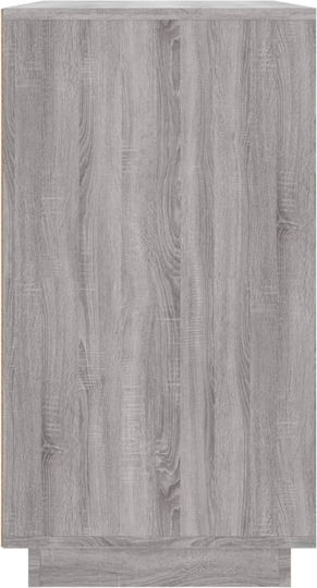 Μπουφές Ξύλινος Γκρι Sonoma 80x34x75cm