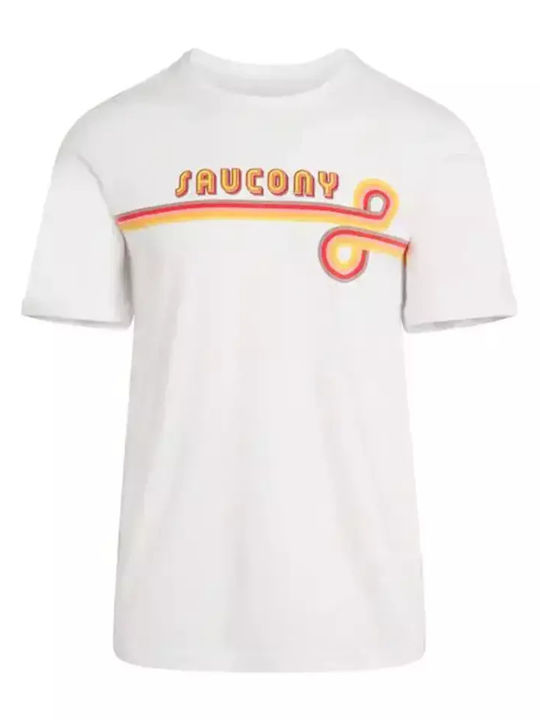 Saucony Rested Men's Short Sleeve T-shirt White