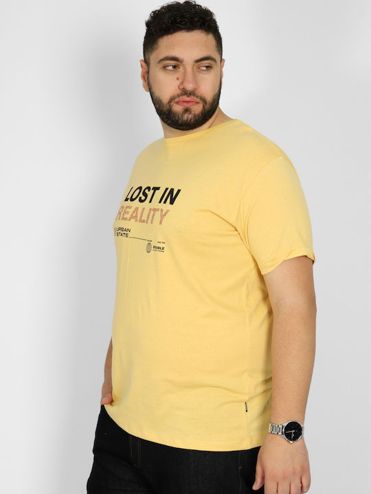 Double Men's Short Sleeve T-shirt Ochre