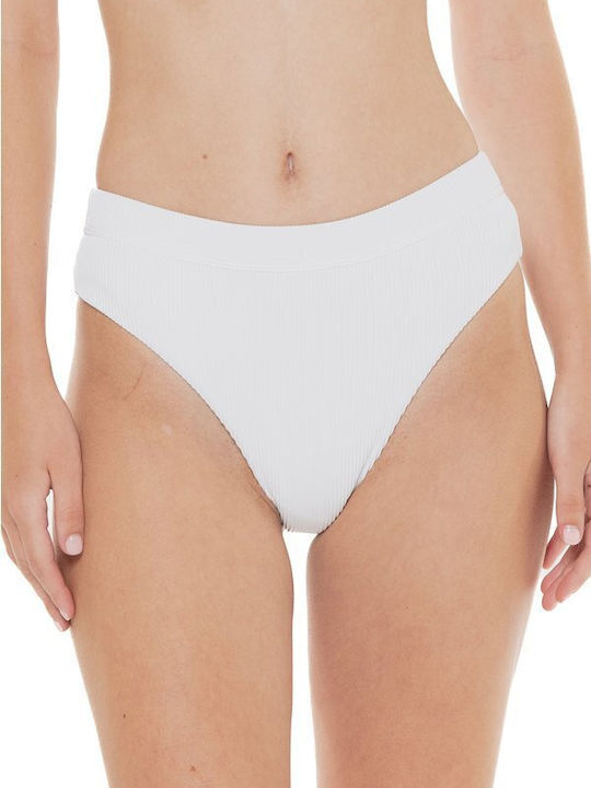 Roxy Bikini Slip High Waist White