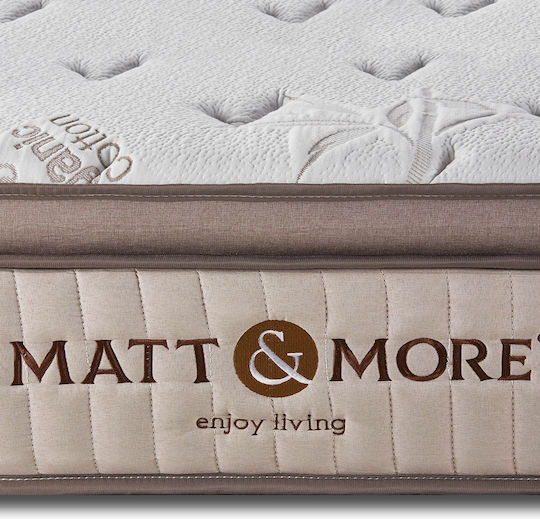 Matt & More Memorise Über-Doppel Ergonomisch Matratze Memory-Schaum / Schaum 160x200cm mit Topper