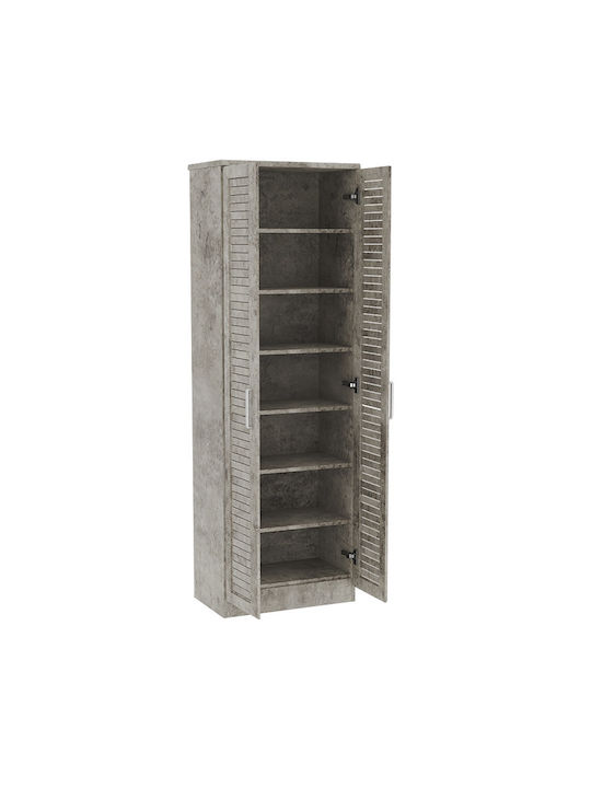 Дървен Обувна рафт Sante с 7 рафта Antique Anthracite Д60xШ37xВ183см