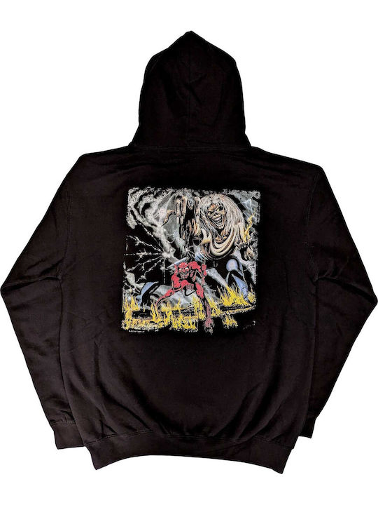 Rock Off Number Beast Vintage Logo Φούτερ με Κουκούλα Iron Maiden Γκρι Rock Off Number Beast Vintage Logo Φούτερ με Κουκούλα Iron Maiden Γκρι